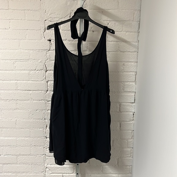 BCBGeneration Sz L Collared Cutout Babydoll Dress - Picture 7 of 9